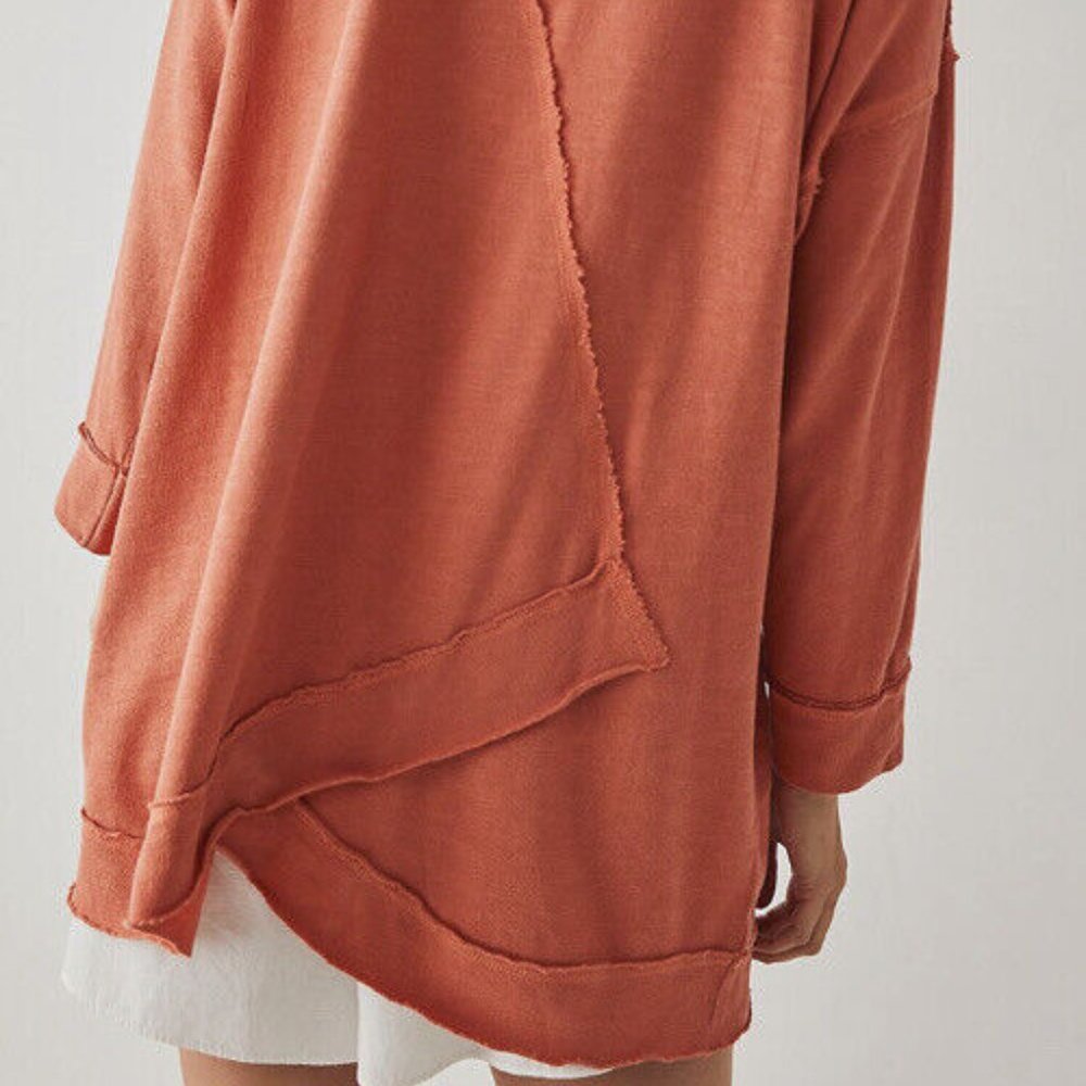 FREE PEOPLE INTIMATELY organic cotton pullover Sz S NEW - Picture 2 of 11